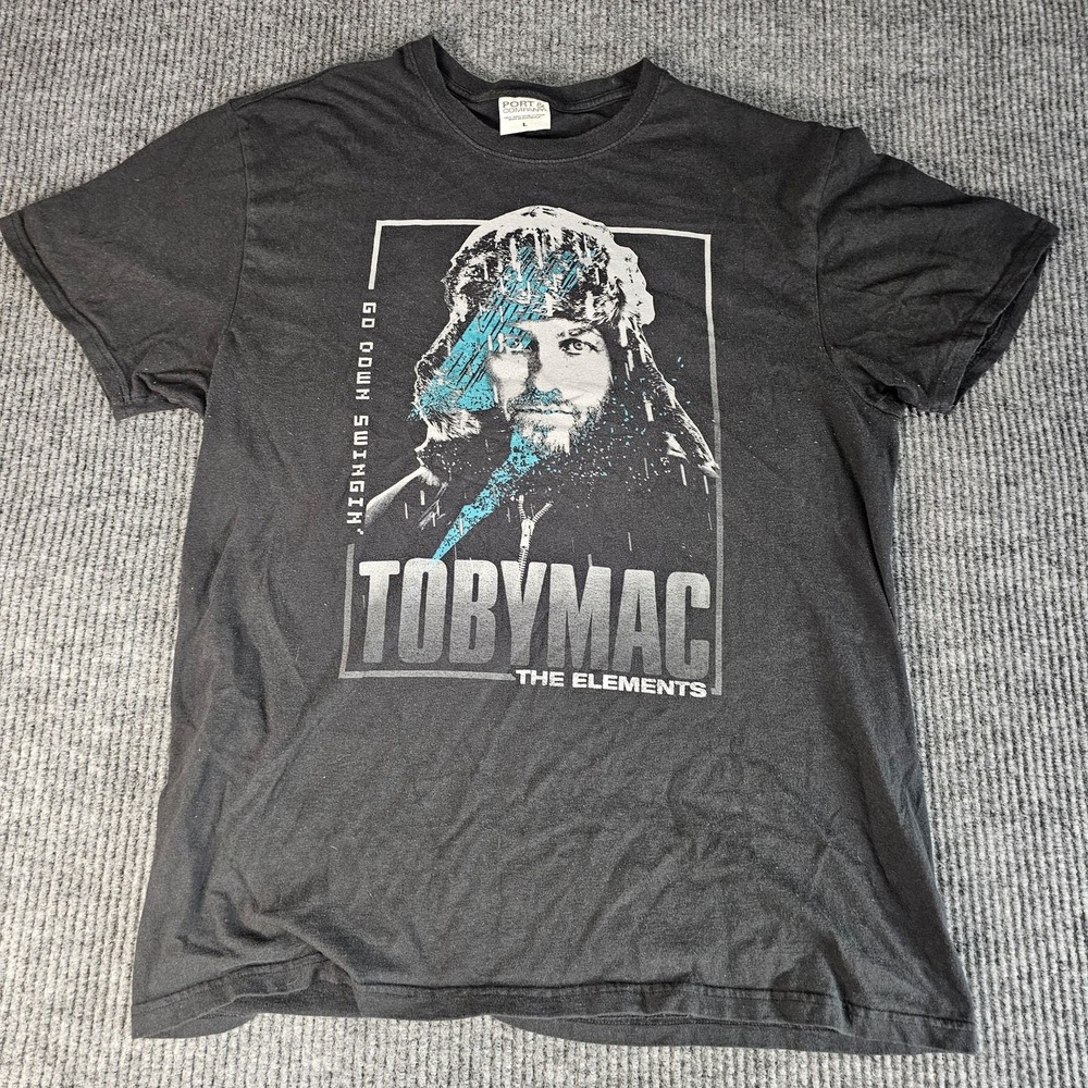 TobyMac The Elements T Shirt Mens Large Christian Concert Music Graphic Tee Blac